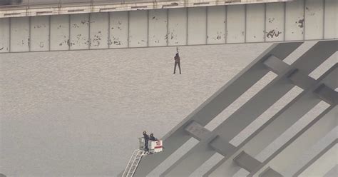 Man Dangling Off Bridge Rescued In Houston