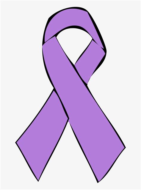 Purple Cancer Ribbon Clip Art All Cancer Ribbon Transparent
