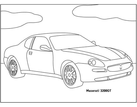 Maserati Coloring Pages Sketch Coloring Page