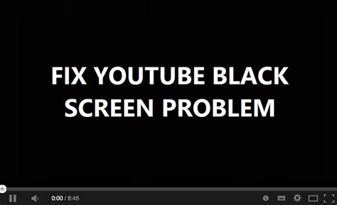 Fix Youtube Black Screen Problem Solved Troubleshooter