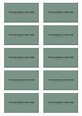 A4 Business Card Template PSD (10 Per Sheet) | Blank business cards ...