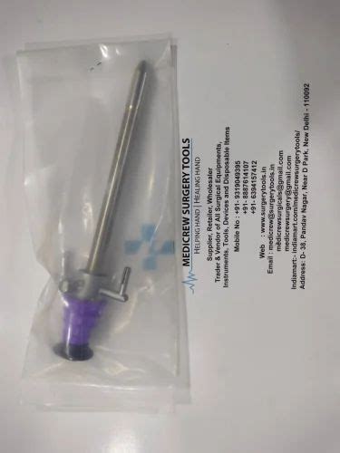 Stainless Steel Disposability Reusable Laparoscopy Hasson Trocar For