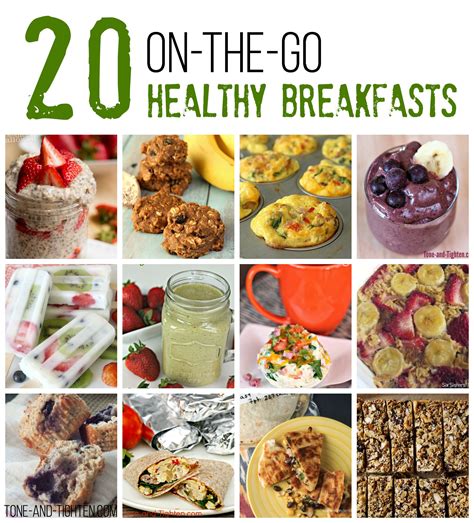 Get the recipe from delish. 20 On-The-Go Healthy Breakfast Recipes | Tone and Tighten