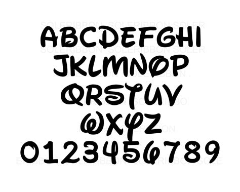 Walt Disney Alphabet Font Walt Disney Font Svg • Onyx Prints