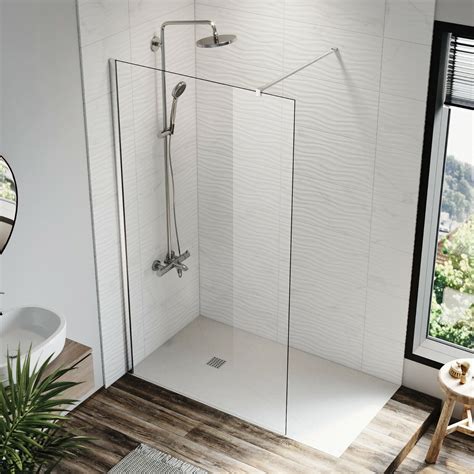 frameless shower screen walk in shower door 8mm tempered glass 80 90 100 110 120 ebay
