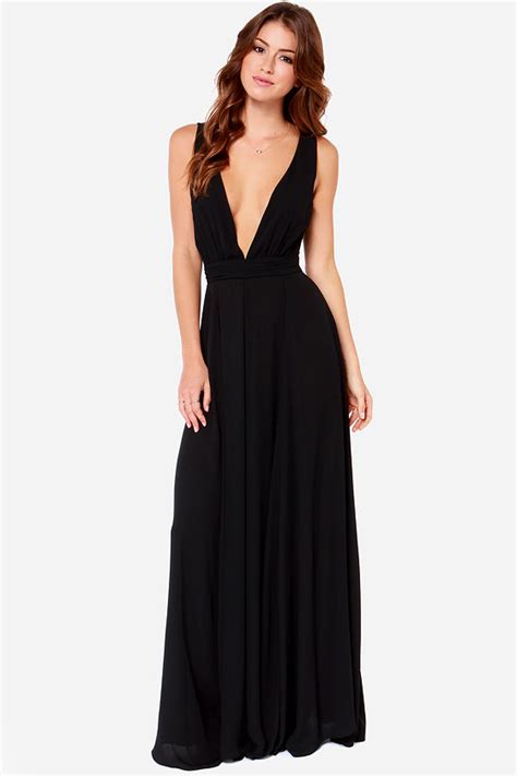 Beautiful Black Dress Maxi Dress Black Gown 10800 Lulus