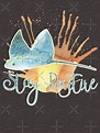 "Stay Positive Stingray Watercolor" T-shirt for Sale by StupidHead2 ...