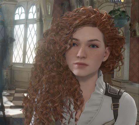 Curly Hair Bellatrix Style Hair Mod At Hogwarts Legacy Nexus Mods And Community