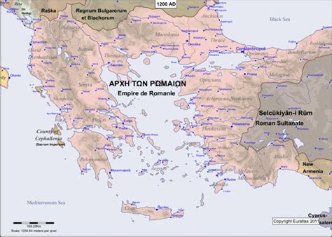 Euratlas Periodis Web Map Of The Aegean Area In 1200