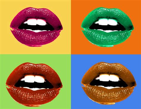 Pop Art Lips Pop Art Warhol Art