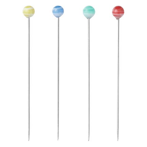 Clover Marbled Head Glass Pins Step By Step Online Store