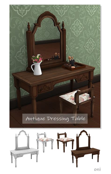 Sims 4 Vanity Dressing Table Cc All Free Fandomspot Dfentertainment