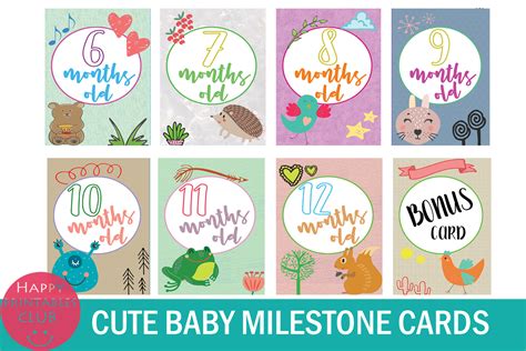 18 Cute Baby Milestone Cards Baby Milestone Printables 162950 Card