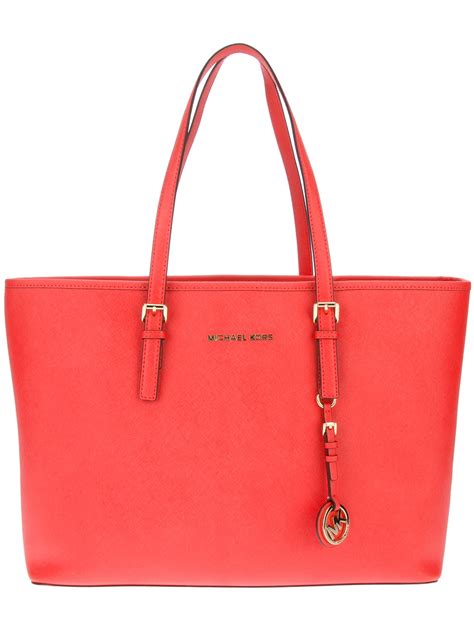 Michael Michael Kors Shopper Tote In Red Lyst