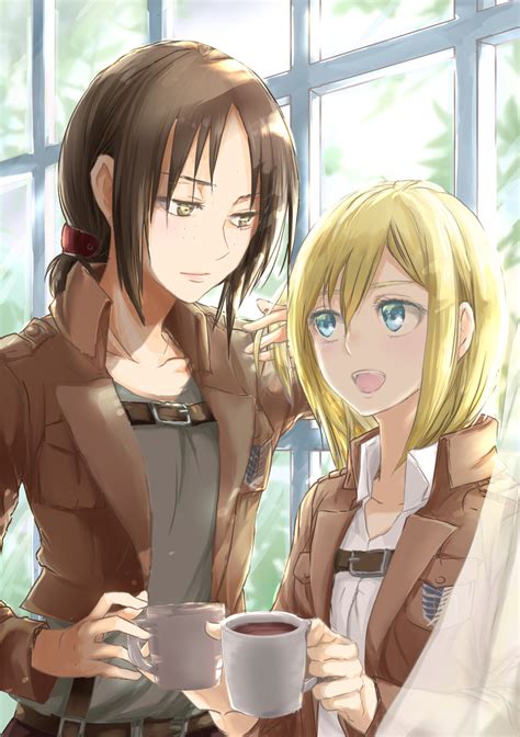 Christa Renz And Ymir Shingeki No Kyojin Drawn By Nito