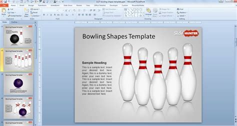 Free Bowling Shapes Template Shape Templates Templates Powerpoint