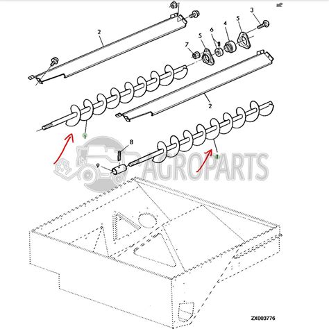 Az46034 Grain Tank Auger Fits John Deere