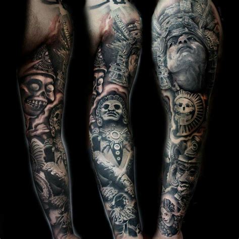 aztec warrior sleeve aztec tattoos sleeve aztec tribal tattoos mayan tattoos aztec tattoo