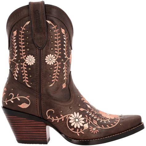 Durango Crush Rose Wildflower Womens Western Boots Rogans Shoes