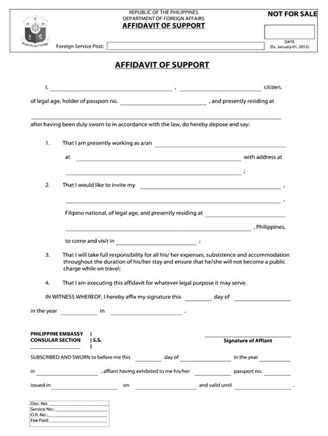 Affidavit Of Support Sample Letter For Immigration Form I 485 2024