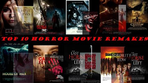 Top 10 Horror Movie Remakes Youtube