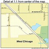 West Chicago Illinois Street Map 1780060