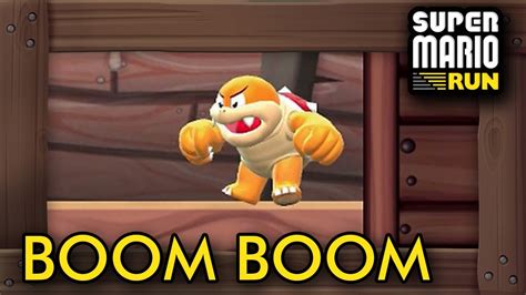 Super Mario Run All Boom Boom Battles Youtube