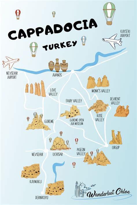 Cappadocia Tourist Map Living Nomads Travel Tips Guides News
