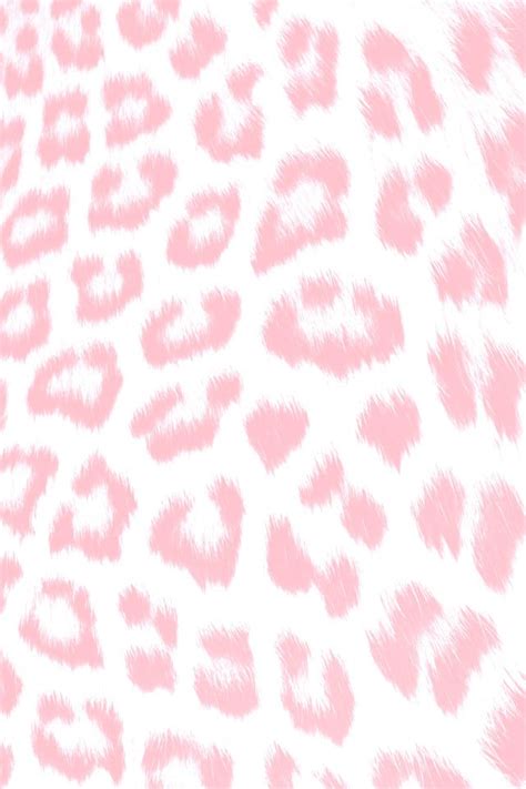 Pale Pink White Leopard Animal Print Iphone Wallpaper Phone Background