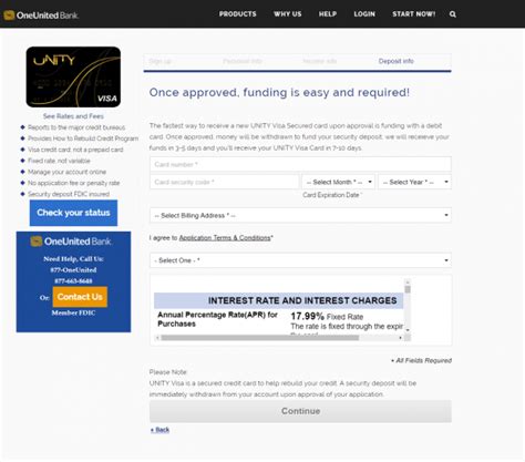 The minimum deposit for most secured cards is $200 or $300. UNITY Visa Secured Card review May 2020 | finder.com