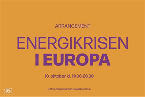 Dus Aarhus Energikrisen I Europa Det Udenrigspolitiske Selskab