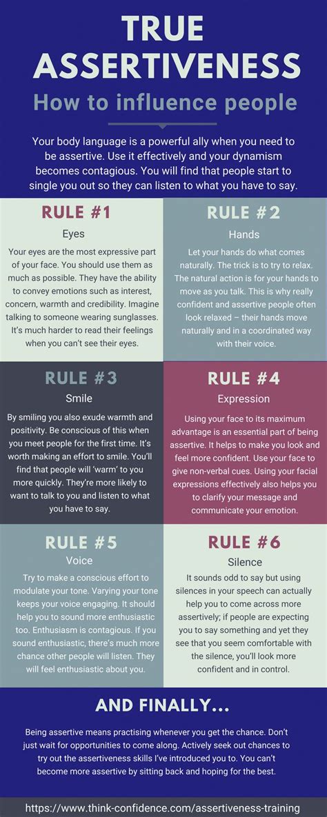How To Be More Assertive 6 Key Rules Click Infographic To Learn The