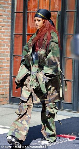 Rihanna Steps Out In Camouflage After Glamourous Dior Debut Daily