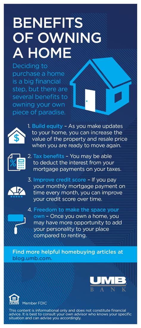 Benefits Of Owning A Home Infographic