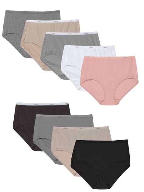 hanes women s super value bonus cool comfort cotton brief underwear 6 3 bonus pack