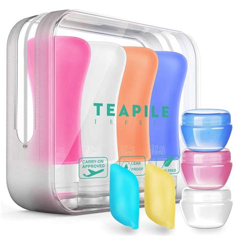 9 Pack Travel Bottles Tsa Approved Containers Best Travel Products