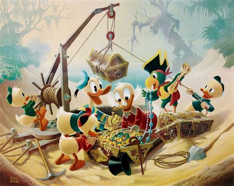 Carl Barks Oil Paintings Duck Art Scrooge Mcduck Donald Duck Art