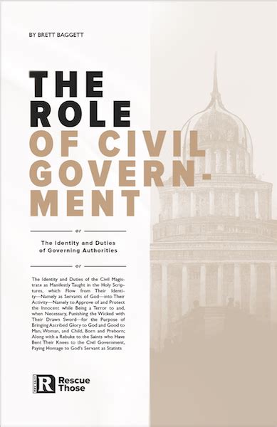 The Role Of Civil Government Booklet Rescue Those