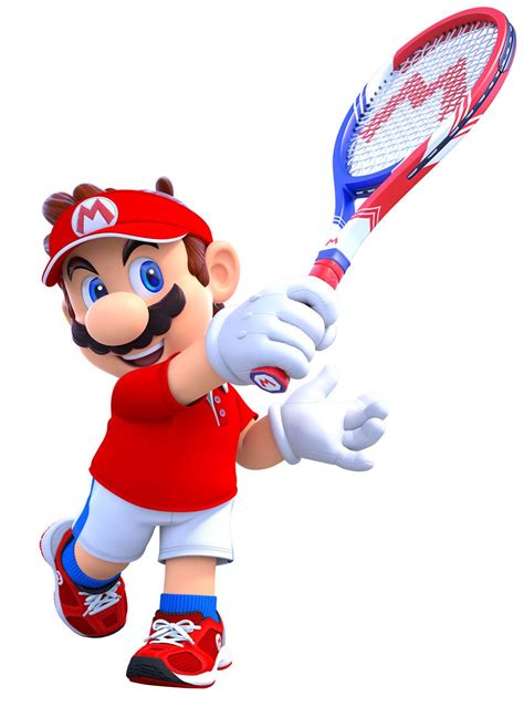 Mario From Mario Tennis Aces Illustration Artwork Gaming Videogames