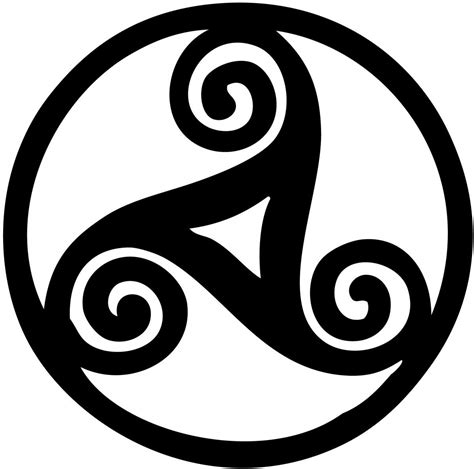 Triskel Breton Símbolos Celtas Celta Mundo Antiguo