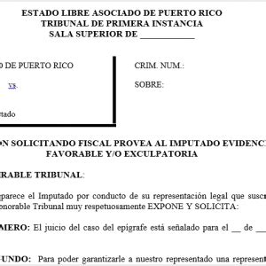 Moci N Solicitando Citaci N De Testigos Tusdocumentospr Com Modelos De Documentos Legales