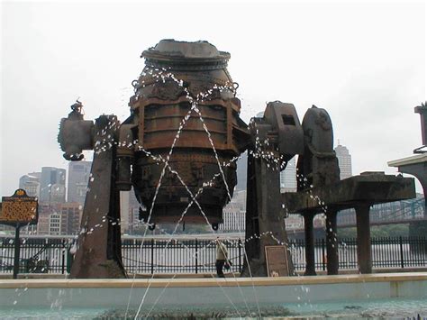 Bessemer Furnace On Display At Station Square On The South Shore Of The