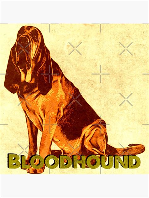 Vintage Bloodhound Cartoon Sticker For Sale By Markotropoya22