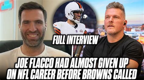 Joe Flacco Thought His Nfl Career Was Over Before Browns Signed Him