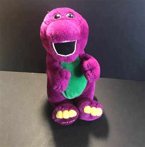 Vintage Barney Puppet 1992 Purple Dinosaur Lyons Group Plush Stuffed