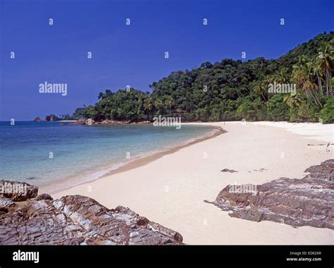 Beach On Kapas Island Pulau Kapas Terengganu State Malaysia Stock