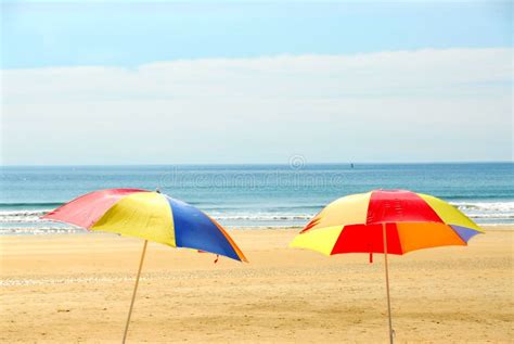 Beach Umbrellas Stock Image Image Of Beach Beaches Ocean 1642997