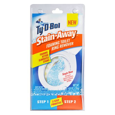 Ty-D-Bol Stain Away Foaming Toilet Ring Remover | Toilet stains, Toilet stain remover, Toilet ring