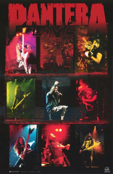 Vintage Pantera Live Poster In 2020 Pantera Band Pantera Music Is Life