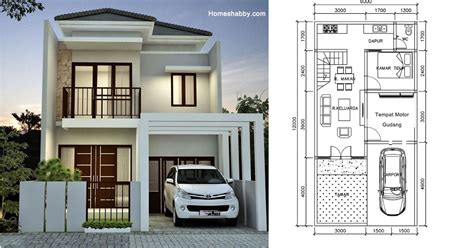 Desain Dan Denah Rumah Minimalis Lantai Dengan Luas Lahan X M